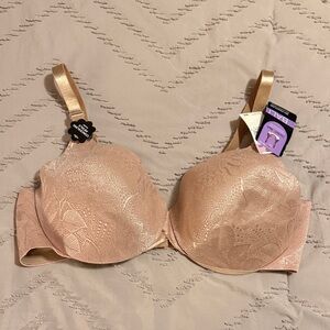 Bali Beige Lace T-Shirt Bra - Smooth Molded Cups